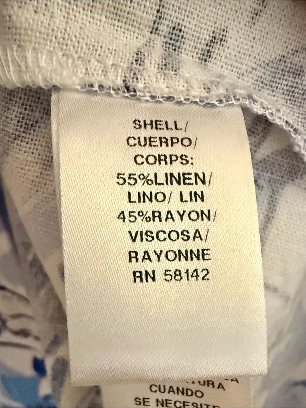 NWOT London Times Linen-Blend Halter A-Line Dress in a Coastal Print - Picture 5 of 8